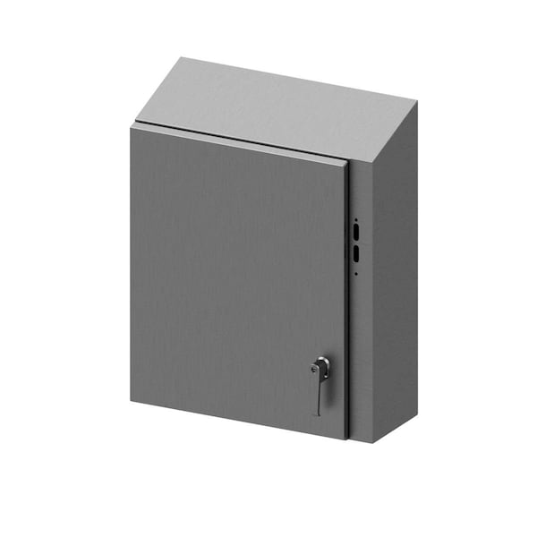 Wiegmann 2 Point Latch with Handle Electrical Enclosures, 24 in H, 8 in D, 26 in W N412242608CSSSTD - main